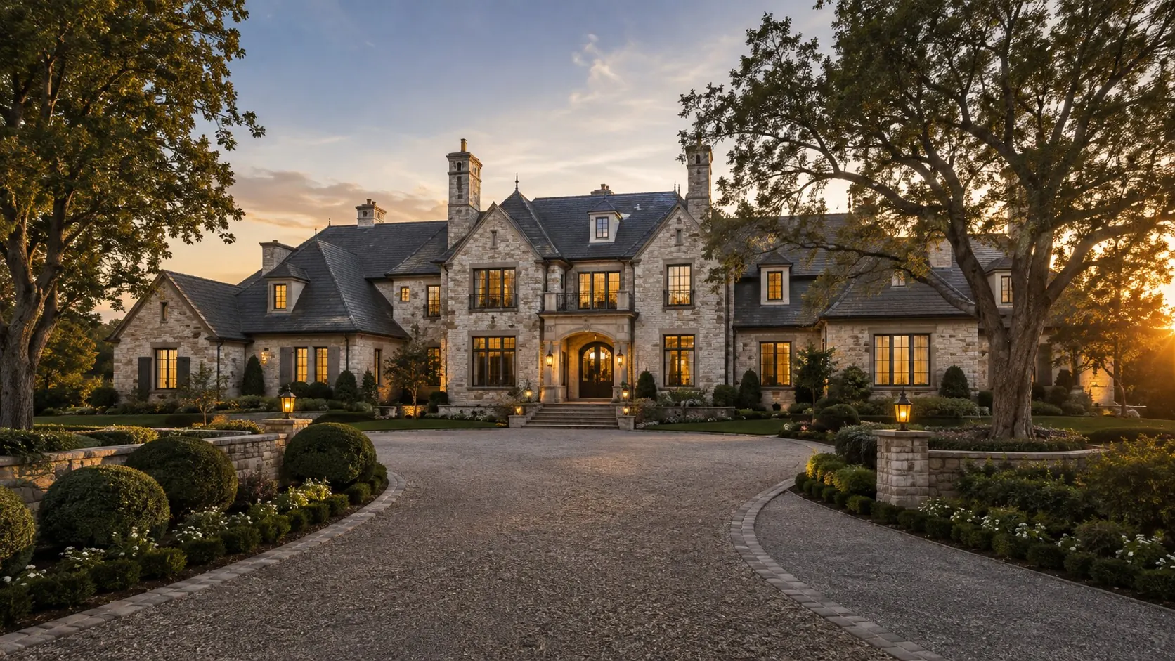 Luxury residence interior and exterior